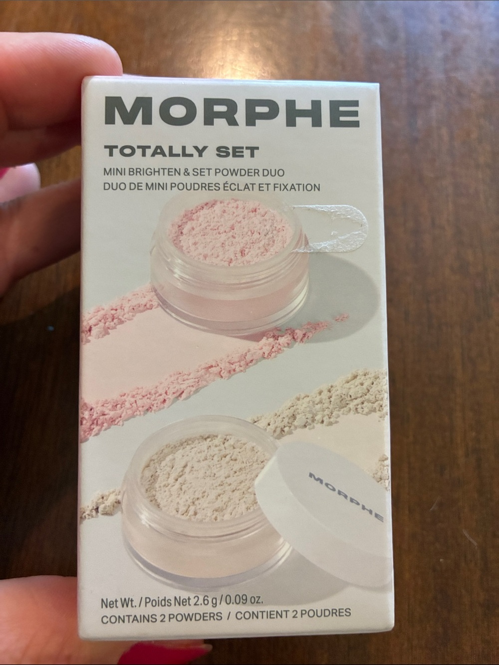 Morphe Totally Set Mini Brighten & Set Powder Duo - Pink & Light Beige
